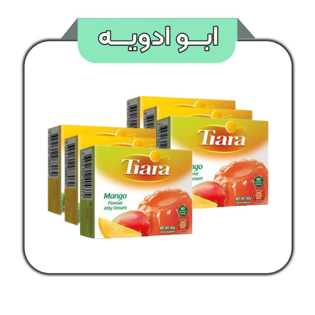 ژله تیاری طعم انبه بسته 6 عددی